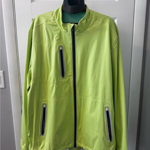 Vibrant Lime Windbreaker for Men